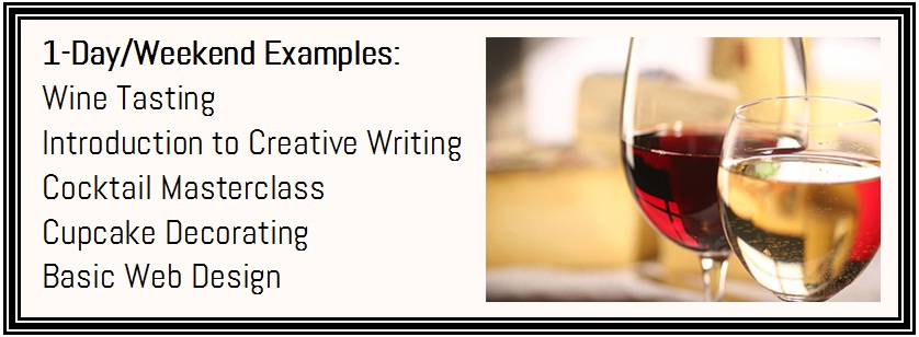 1 -Day/Weekend Examples