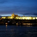 Prague Castle at night from Charles’&nbsp;Bridge