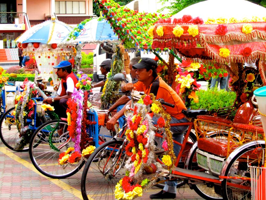 Tuk-tuks in Malacca