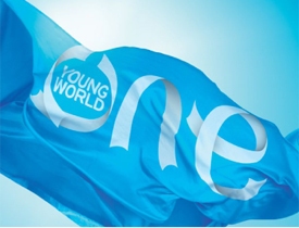 Blue One Young World Flag