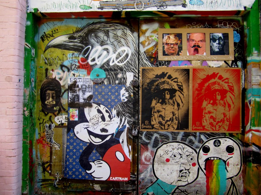 Mish mash of street art