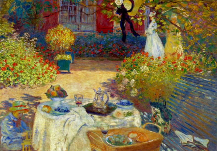 Le Déjeuner; panneau decorative - Claude Monet
