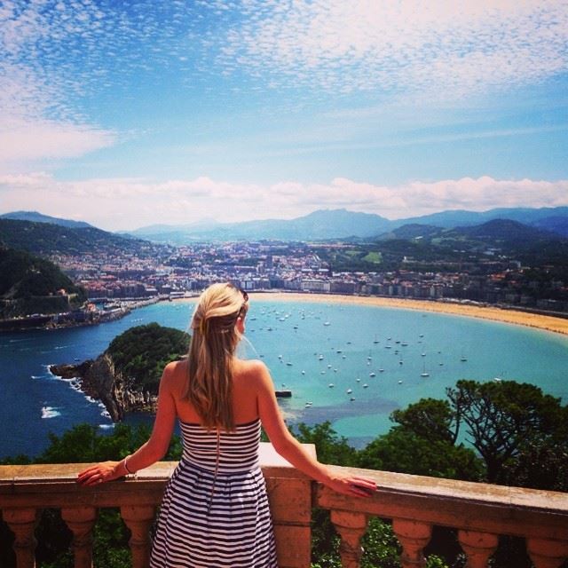 San Sebastián view over Playa Concha