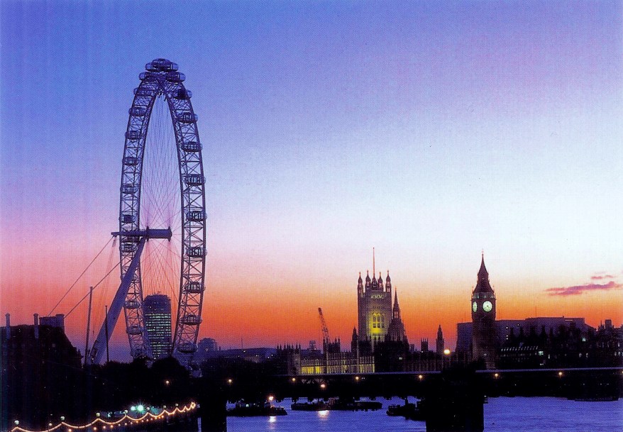 London postcard of the River Thames
