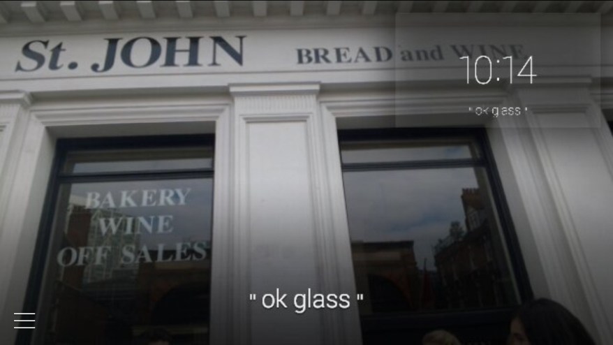 London through Google Glass 