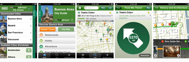 TripAdvisor Offline City Guide iOS app