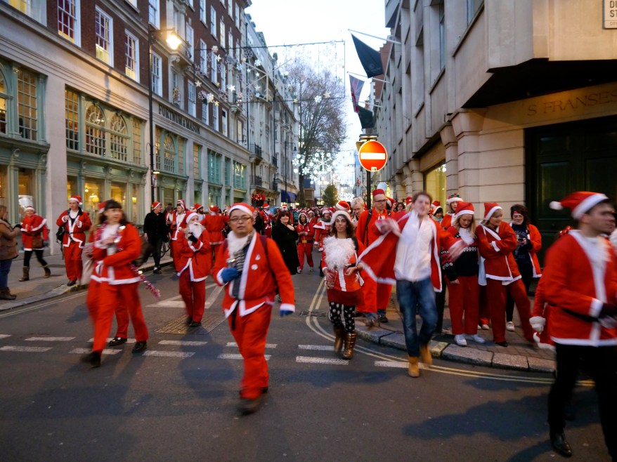 SantaCon father christmas in London 