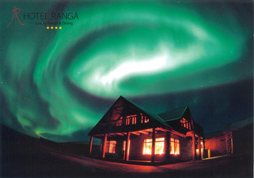 northern lights postcard